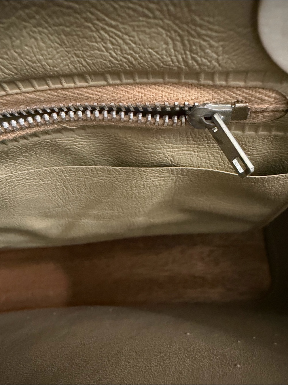 Embroidered White Tote with Teal and Gold Accents - Picture 4 of 12